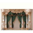 thumbnail image 6 of Luxurious Baroque Style Party Backdrop Elegant Green Golden Curtain Decorations for Weddings Photography Background Baroque Style Banner Wedding Bridal Party Photo Booth Props, 6 of 6