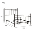 thumbnail image 6 of Dexter Metal Full Bed with Headboard & Footboard, Hammered Brown, 6 of 6