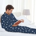 thumbnail image 6 of Disketp Turtle for Pajamas Set Long Sleeve Sleepwear Mens Button Down Nightwear Pj Sets-XX-Large, 6 of 7
