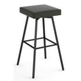 thumbnail image 1 of Amisco Robin 24.88" Swivel Counter Stool - Charcoal Gray Polyester/Black Metal, 1 of 7
