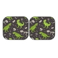 thumbnail image 7 of Balery Dinosaur Skeleton Sun Shield 2 Pack For Car Front Windows Foldable Sun Visor Protector Blocks Max Uv Rays And Keeps Your Vehicle Cool For Most Sedans Suv Truck, 7 of 7