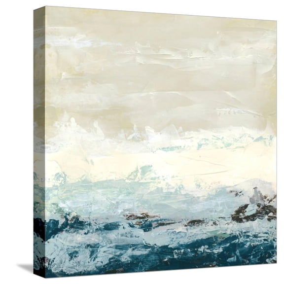 Art.com Coastal Currents I Stretched Canvas Print Wall Art by Erica J. Vess, 16" x 16"