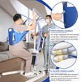 thumbnail image 4 of EZ Assistive Sit to Stand Padded Patient Lift Sling, Anti-Slip Material, Blue, 500 lb Capacity M, 4 of 10