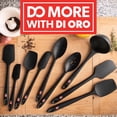 thumbnail image 3 of DI ORO Silicone Spatula Set - Rubber Kitchen Spatulas for Baking, Cooking, & Mixing - 600&Acirc;&deg;F Heat-Resistant & BPA Free Silicone Scraper Spatulas fo, 3 of 9