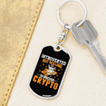 thumbnail image 6 of Introverted Crypto Crypto Stainless Steel or 18k Gold Premium Swivel Dog Tag Keychain, 6 of 16