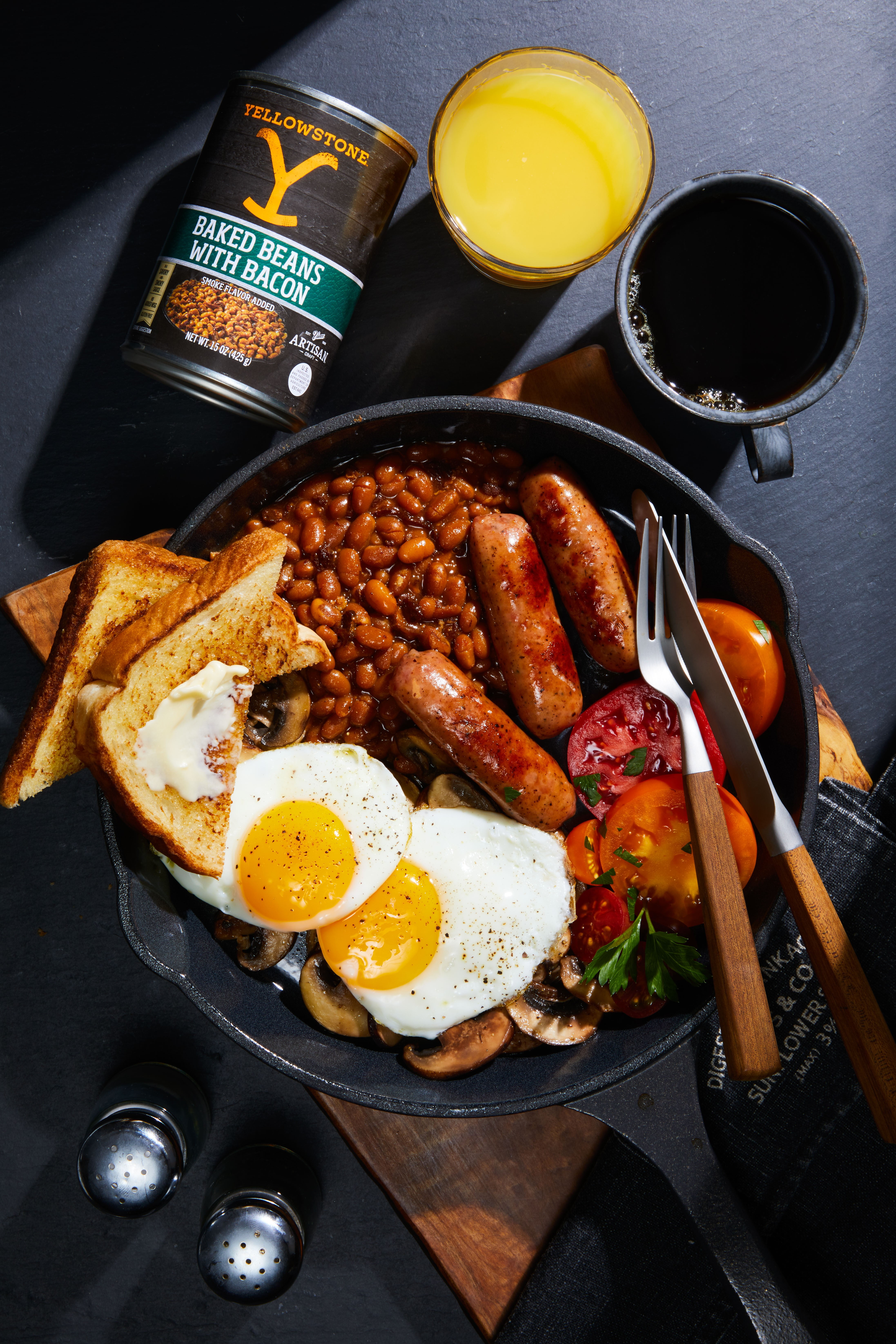 Yellowstone Brand Baked Beans with Bacon, No Allergens, Gluten-Free, Canned Beans, 15 oz. Can.
