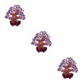 thumbnail image 1 of Cateissary Mini Crystal Money Tree Bonsai Style Purple Decor Home Office Tree Feng Shui Type1 NO1, 1 of 6