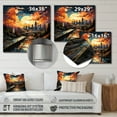 thumbnail image 4 of Designart "Atlanta Popart horizon I" Cityscapes Metal Wall Decor, 4 of 5