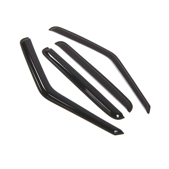 TuningPros Outside Mount Window Visor Deflector Smoke Tinted 4 Pcs Set For 2001-2004 Chevrolet S-10 Crew Cab