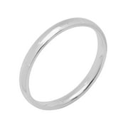 Women's 14kt White Gold High-Polished Wedding Ring, 2mm