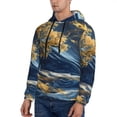 thumbnail image 3 of Fotbe Men's Hoodie with Golden Fantasy Landscape Pattern - Kangaroo Pocket Pullover Hooded Sweatshirt, Perfect for Daily Wear, Travel, and Home-XX-Large, 3 of 7