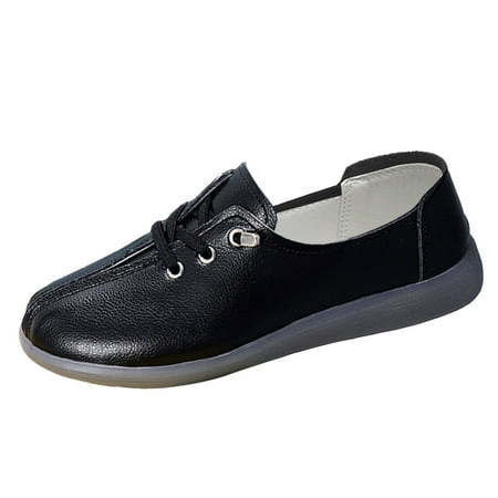 

CBGELRT Womens Casual Shoes Memory Foam Women Shoes Cow Soft Soled Single Shoes Soft Leather Flat Soled Fashionable Low Top Shoes Heeled Sandals for Women Casual Women Casual Sneakers