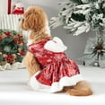 thumbnail image 4 of CuiLiyq Snowflake Dog Christmas Dress, Pet Santa Claus Costume Holiday Outfits, Winter Clothes Dresses for Small Dogs Cat Apparel Gift (Snowflake, XL), 4 of 6