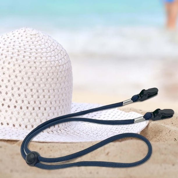 CTForest 5 Clips Antiviento Para Sombrero | Cordón Ajustable Para Gorras, Sombreros De Pesca Y Paja | Ideal Para Días De Viento