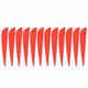 thumbnail image 1 of 12 plumas de 3 pulgadas para hacer flechas, accesorios para tiro con arco, caza y tiro (rojo), 1 of 14