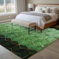 thumbnail image 4 of Green Geometric Area Rugs 5'x8', Washable Small Throw Rugs for Classroom Bedroom, Ombre Modern Abstract Art Indoor Outdoor Rug Non-Slip Low Pile Carpet Runner Reversible Floor Mats, 4 of 8