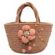thumbnail image 1 of Firefly hope Bolso de hombro tejido para mujer, bolso de mano y neceser, elegante bolso de playa de verano, 28 x 11 x 15 cm (caqui)., 1 of 4