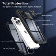 thumbnail image 6 of For Apple iPhone 14 Pro Case With Built In Screen Protector, Camera Lens Cover, Anti Yellow Clear 360 Degree Full-Body Protective Cover, 6 of 7