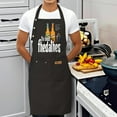 thumbnail image 4 of 2 Pack Adjustable Bib Apron with 2 Pockets - Humorous Black Design Featuring ' It's Times Fiedalhes ' and Fun Bottle Graphics - Perfect for Cooking BBQ and Kitchen Use for Men and Women, 4 of 6