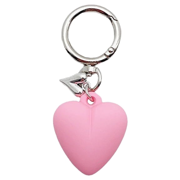 UNTERING Keychain Stylish Love Heart Keychain Eye Catching Key Chain Bag Charm Decorations Fashionable Metal Pendant for Backpacks