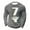#389-Dark Gray, variant on Donemore Men's Elastic Waffle Knit Long Sleeve Round Neck Top with Print for Fitness and Home Loungewear