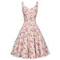 thumbnail image 6 of Zorckvet Sleeveless Dresses for Women A Line Vintage Sundresses Summer Cocktail Womens Dress Party, 6 of 7
