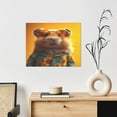thumbnail image 6 of Gukieu Hawaiian Style Guinea Pig Print Canvas Decorative Hanging Painting, Waterproof Art Wall Decoration with Frame, Suitable for Living Room, Bedroom, 6 of 6
