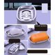 thumbnail image 3 of Double Layer Stainless Steel Soap Dish Tray Double Draining Soap Box Holder for Shower Bathroom Kitchen (Oval Laugh), 3 of 3