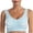 Light Blue, variant on Women's Bra Push-Up Breathable Wire-Free Vest Bra Underwear Black Bra M