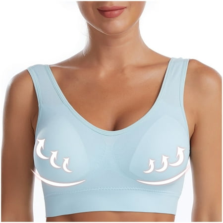 Xdegoge Plus Size Sports Bras for Women High Support Seamless Bra Push Up Wireless Bras Breathable Athletic Running Bras Comfy Yoga Bras Stretch Underwear Everyday Bra My Orders Placed Recently By Me