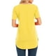 thumbnail image 5 of La nueva manga del cortocircuito del cuello del color sólido V de la camiseta de las mujeres de Irfora Camiseta mujer, 5 of 7