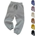 thumbnail image 4 of Odeerbi 3-10 Years Toddler Boys Girls Cotton Sweatpants Workout Athletic Sports Jogger Pants Solid Color Outside Cute Joggers, 4 of 4