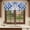 Blue, variant on Blue Morocco Valances for Windows, Decorative Rod Pocket Window Valance Curtains, Vintage Graffiti Paint Art Boho Dappled Short Curtain Drapes for Kitchen/Living Room, 2 Panels, 54" W x 18" L