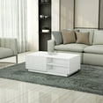 thumbnail image 4 of Home Living Room Modern Contemporary Hinwil Manufactured Wood Coffee Table - White, 4 of 4