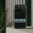 thumbnail image 3 of DistinctInk Clear Hybrid Case for Apple iPhone 13 Pro (6.1" Screen) - I'm So Good at Making Excuses - Slim Profile Design, 3 of 9