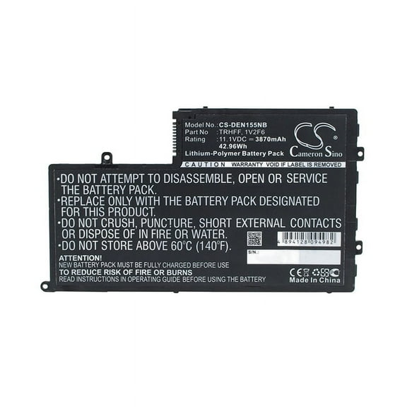 3870mAh 0PD19 1V2F6 01V2F6 0DFVYN DFVYN DL011307-PRR13G01 01V2F 58DP4 5MD4V TRHFF VVMKC R0JM6 Battery for DELL INS15MD-3828T INS