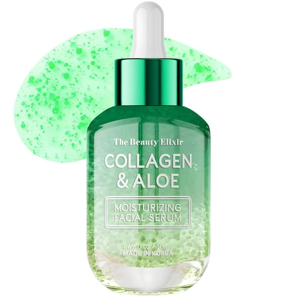 Suero Facial Beauty Elixir Aloe y Colágeno Tratamiento Antienvejecimiento e Hidratante Reafirmante C
