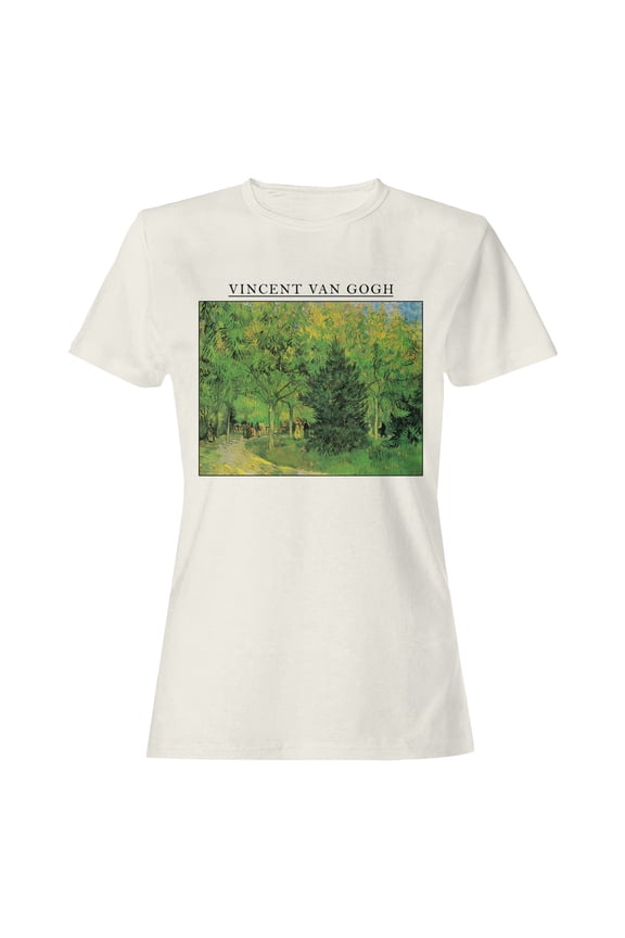 Van Gogh Park Landscape Art Women's T-shirt