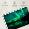 thumbnail image 6 of Elephant Stock Mystic Aurora Wall Art - Horizontal Canvas Wall Art - Living Room Wall Decor - Nature Canvas - Teal And Black Decor - 36" x 24", 6 of 8