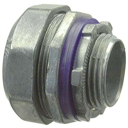 Halex 16215B Conduit Connector, 1-1/2 in Compression, Zinc