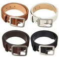 thumbnail image 4 of Skymirror Men's Stylish Casual Waistband PU Leather Pin Buckle Waist Strap Business Belt, 4 of 8