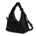 thumbnail image 2 of Spencer Women Handbags and Purses Ladies Crossbody Shoulder Bag Top Handle Satchel PU Leather Crescent Clutch with Removable Strap, Black, 2 of 9