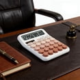 thumbnail image 5 of 12-Digit Desktop Calculator, Solar and Battery Powered, Large LCD Display, Mechanical Switch for Office School Home, 5 of 6