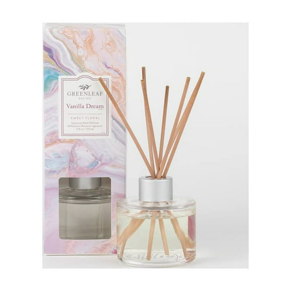 Greenleaf Gifts Highly Fragranced Room Décor Reed Diffuser-Vanilla Dream