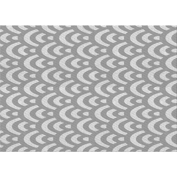 Ahgly Company Machine Washable Indoor Rectangle Transitional Gunmetal Gray Area Rugs, 8' x 12'