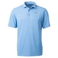 thumbnail image 2 of Men's Cutter & Buck Powder Blue Green Bay Packers Virtue Eco Pique Tile Print Recycled Polo, 2 of 3