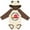 Natural & Brown w Ears, variant on Inktastic My Memaw Loves Me Boys or Girls Long Sleeve Baby Bodysuit