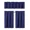 Navy, variant on Set of 3 Pieces Kitchen Curtain Blackout K33 Navy Blue Rod Pocket Kitchen/Restaurant Short Window Decor