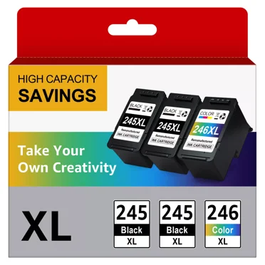 245XL 246XL Compatible Ink Cartridge  Compatible for Canon PG-245 XL CL-246 XL PG-243 CL-244 for MX492 MX490 MG2420 MG2520 MG2522 MG2920 MG2922 MG3022 (2 Black,1 Tri-Color)