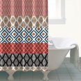 thumbnail image 5 of Extra Long Boho Shower Curtain 72x84 Inches - Vintage Floral & Tropical Leaves Pattern, Waterproof Bohemian Bathroom Decor with 12 Hooks, Tribal Rustic Style, 5 of 5